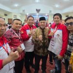 Ketua Forkoda PP CDOB Sulsel, Hasbi Syamsu Ali, menghadiri Rapimnas dan Konsolidasi Nasional Forkonas PP DOB di Gedung Joang 45, Jakarta, Selasa (29/9/2026)./ (Sumber: istimewa)