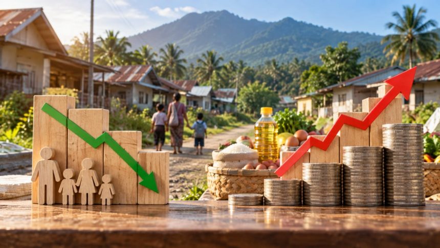 BPS mencatat jumlah penduduk miskin di Luwu Timur turun menjadi 17,94 ribu jiwa pada Maret 2026. Pada periode yang sama, garis kemiskinan naik menjadi Rp528.095 per kapita per bulan.